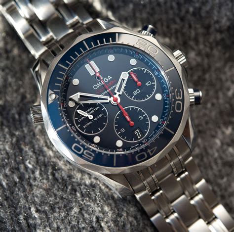 omega seamaster titanium chronograph|omega seamaster 300m gmt chronograph.